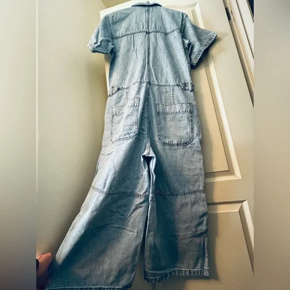 We The Free On The Run Cropped Coverall - Light Blue - Picture 2 of 7
